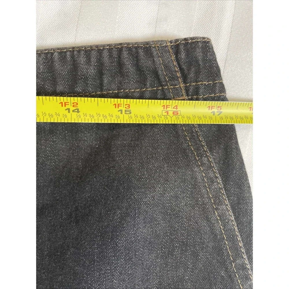 Lauren Ralph Lauren Vintage Y2K Black Denim Mini Skirt Women's Size‎ 12